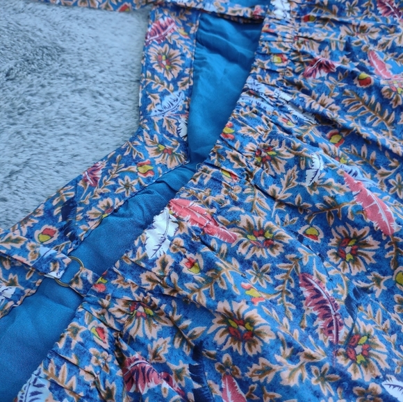 Knox Rose Off the Coast Floral Tiered Boho Midi Sundress XXL - Picture 4 of 9